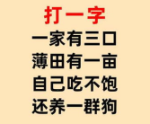 一家十口打一汉字,探寻汉字的趣味与智慧